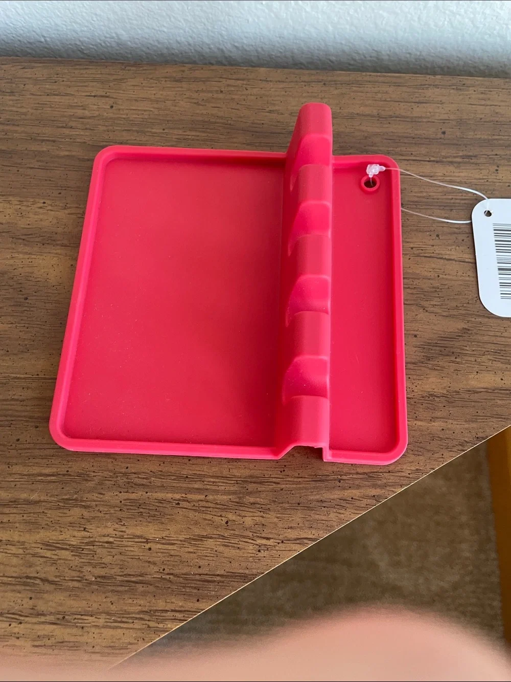 Universal Red Silicone Tablet Case with Folding Stand